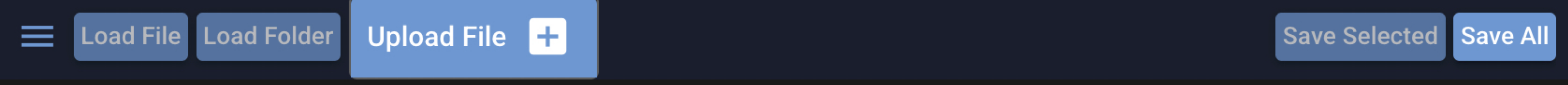 CloudScope load and save controls in the browser
