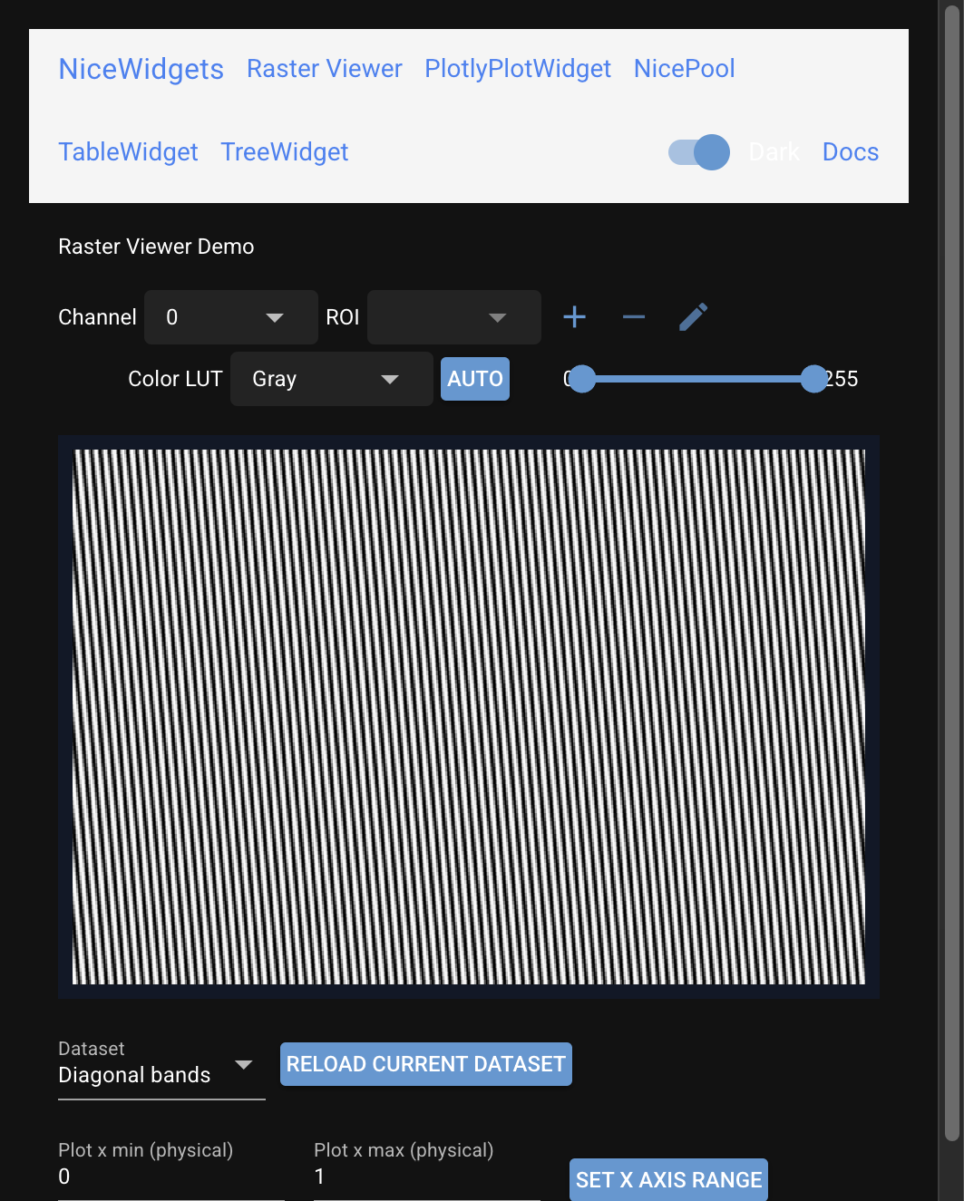 Raster viewer demo
